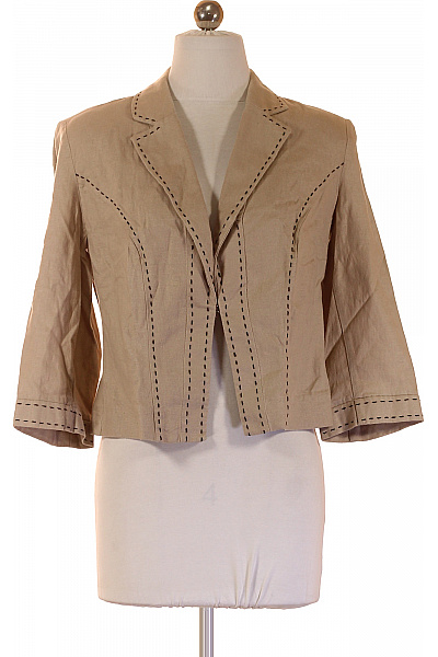 Marks & Spencer Dámský béžový krátký kabát s 3/4 rukávy elegantní Velikost 12 | Marks & Spencer | obrázek 2