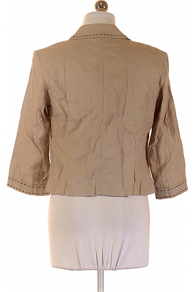 Marks & Spencer Dámský béžový krátký kabát s 3/4 rukávy elegantní Velikost 12 | Marks & Spencer | obrázek 3