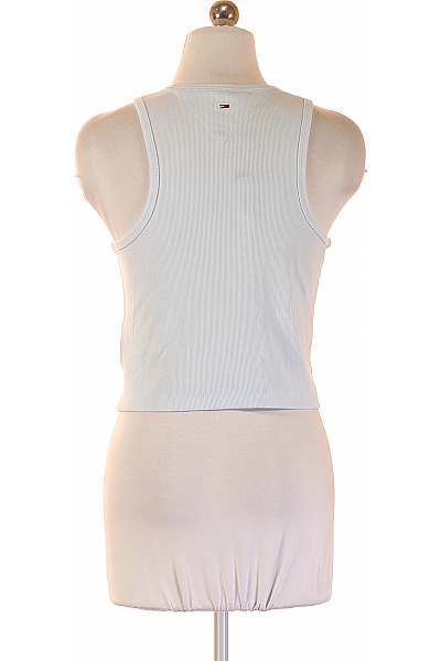 TOMMY HILFIGER dámské tílko bez rukávů s výšivkou basic crop top Vel. L | TOMMY HILFIGER | obrázek 3