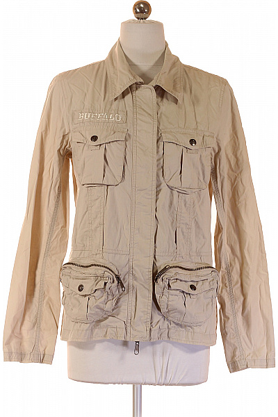 BUFFALO Béžová bavlněná bunda s kapsami a límcem Vel. 36 | BUFFALO | obrázek 2