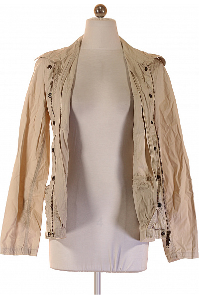 BUFFALO Béžová bavlněná bunda s kapsami a límcem Vel. 36 | BUFFALO | obrázek 4