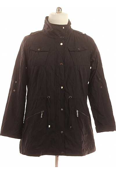 VIA APPIA DUE Dámská bavlněná bunda vojenská parka podzimní jarní černá Vel. IT 50 | VIA APPIA DUE | obrázek 2