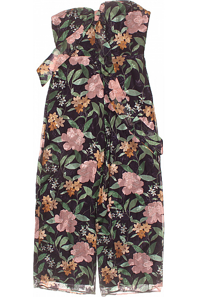 Oasis Dámský Květinový Overal Bez Rukávů Velikost 42