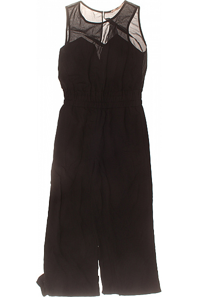 Rue De Femme černý Overal Bez Rukávů šifonový Společenský Velikost XS