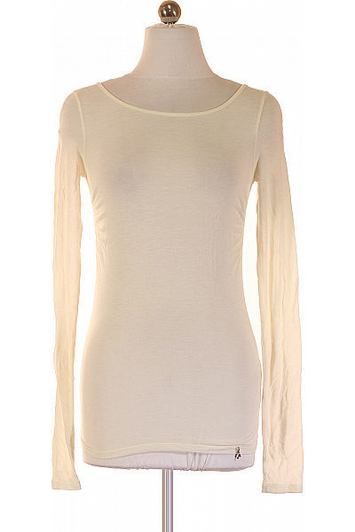 PATRIZIA  PEPE Dámské tričko s dlouhým rukávem béžové průhledné basic Vel. XS | PATRIZIA  PEPE | obrázek 2