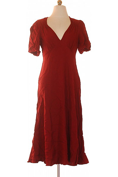 GHOST dámské šaty krátký rukáv červené boho volnočasové elegantní retro Vel. M | GHOST | obrázek 2