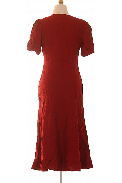 GHOST dámské šaty krátký rukáv červené boho volnočasové elegantní retro Vel. M | GHOST | obrázek 3