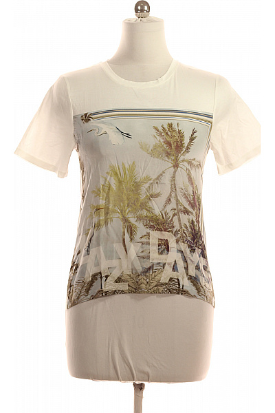 MARCCAIN Dámské tričko s krátkým rukávem a potiskem palem a nápisem Velikost S | MARCCAIN | obrázek 2