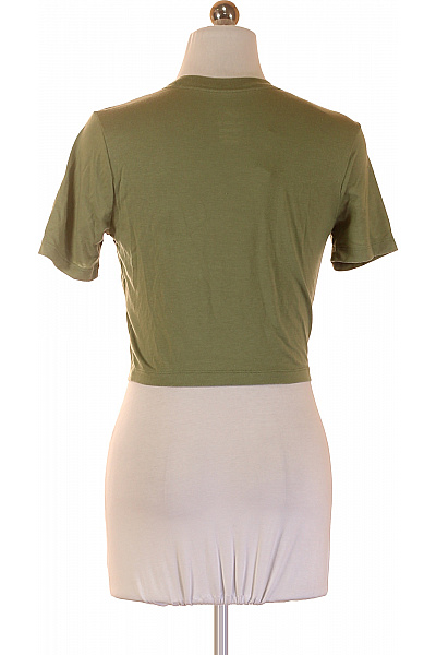 Nike zelené tričko krátký rukáv crop top jednobarevné basic Velikost S | Nike | obrázek 2