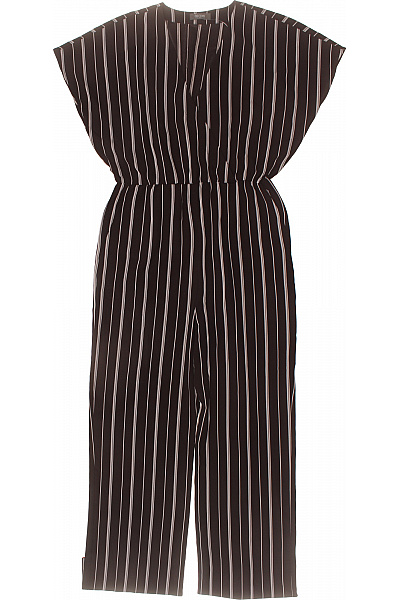 černobílé pruhované overaly bez rukávů Velikost 44 | Unimoda | obrázek 2