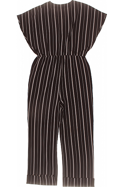 černobílé pruhované overaly bez rukávů Velikost 44 | Unimoda | obrázek 3