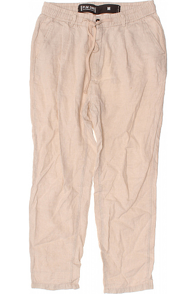 Pánské plátěné volnočasové kalhoty s kapsami béžové Velikost M | Unimoda | obrázek 2