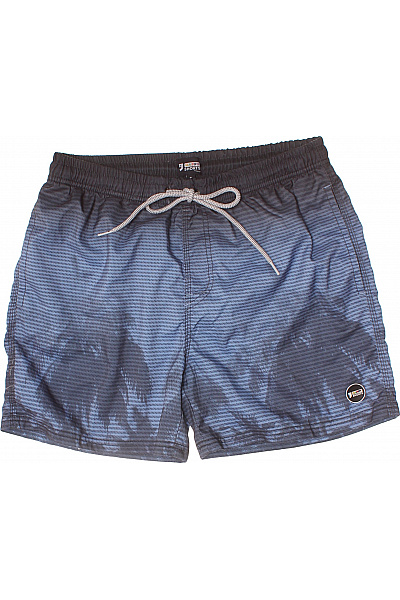 pánské modré pruhované plavecké kraťasy s potiskem Velikost S | Unimoda | obrázek 2
