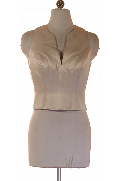 Korzet saténový V-výstřih elegantní společenský Velikost 36 | Unimoda | obrázek 2