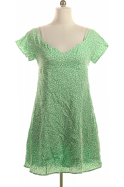 Calvin Klein dámské šaty krátké květované zelené letní volnočasové na ramínka Velikost XL | Calvin Klein | obrázek 2