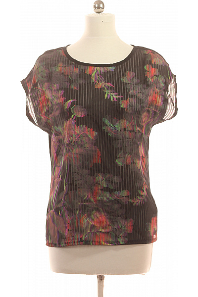 ted baker Dámská halenka krátký rukáv květinová pruhovaná průsvitná Velikost 4 | ted baker | obrázek 2