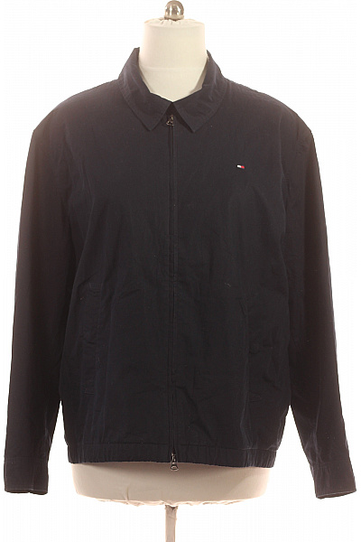 TOMMY HILFIGER Pánská bavlněná bunda tmavě modrá bomber styl na zip Velikost XXXL | TOMMY HILFIGER | obrázek 2