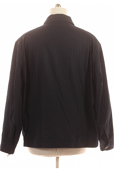 TOMMY HILFIGER Pánská bavlněná bunda tmavě modrá bomber styl na zip Velikost XXXL | TOMMY HILFIGER | obrázek 3