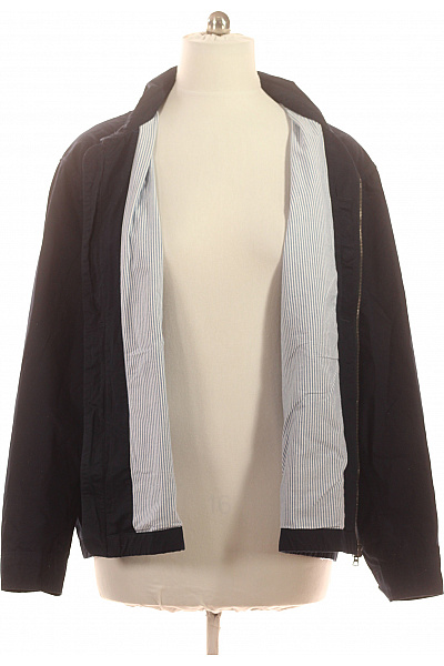 TOMMY HILFIGER Pánská bavlněná bunda tmavě modrá bomber styl na zip Velikost XXXL | TOMMY HILFIGER | obrázek 4