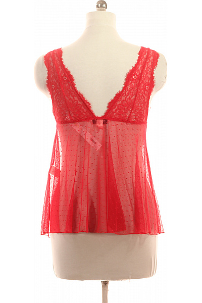 Hunkemoller Červené krajkové košilky s puntíky Vel. M | Hunkemoller | obrázek 3