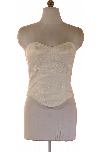 Dámské prádlo korzet bílý vzorovaný polyesterový Vel. 36 | Unimoda | obrázek 2