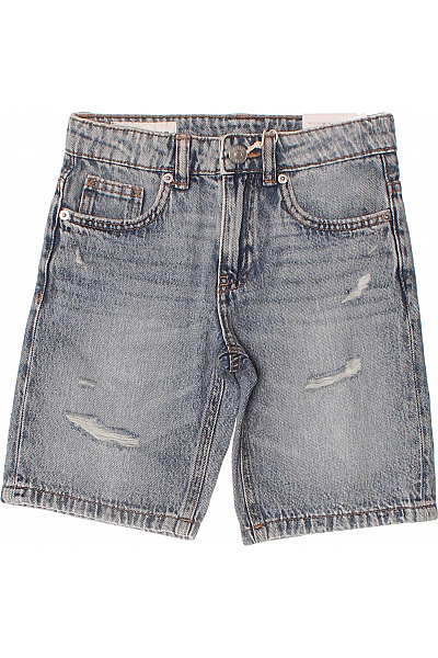 ZARA Dětské kraťasy modré denim rip Velikost 134 | ZARA | obrázek 2