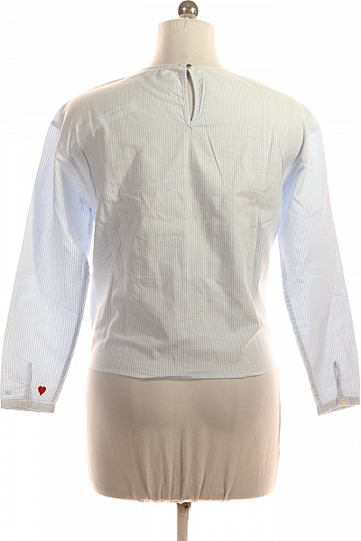 TOMMY HILFIGER Dámská pruhovaná halenka s dlouhým rukávem a uzlem Velikost 8 | TOMMY HILFIGER | obrázek 2