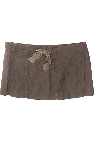 DIESEL Hnědá bavlněná mini sukně s mašlí Velikost M | DIESEL | obrázek 2