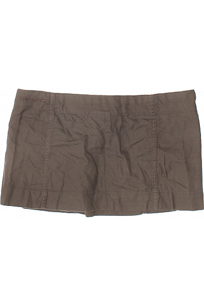 DIESEL Hnědá bavlněná mini sukně s mašlí Velikost M | DIESEL | obrázek 3
