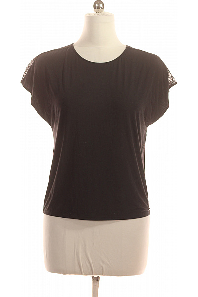 Calvin Klein Dámské černé Tričko S Krátkým Rukávem A Kulatým Výstřihem Velikost M