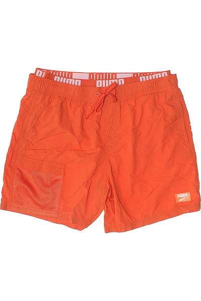 Puma Pánské oranžové plavecké kraťasy s kapsami a potiskem Velikost XL | Puma | obrázek 2