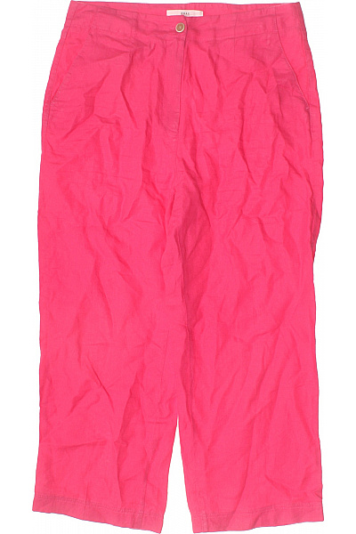 BRAX růžové plátěné kalhoty pod kolena volnočasové s kapsami Vel. L | BRAX | obrázek 2