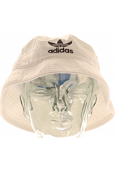 ADIDAS Bílá Bavlněná Bucket Klobouk S Logem