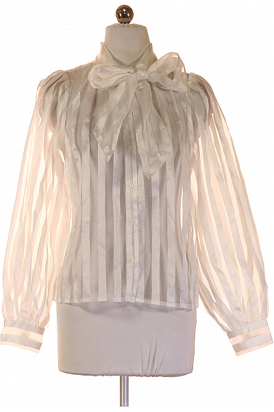 Y.A.S Dámská elegantní pruhovaná košile s mašlí průhledná Velikost XS | Y.A.S | obrázek 2