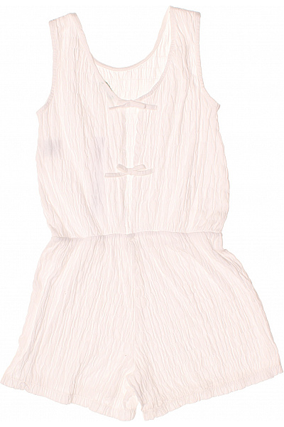 dámský bílý bavlněný overal bez rukávů letní Vel. XS | Unimoda | obrázek 3