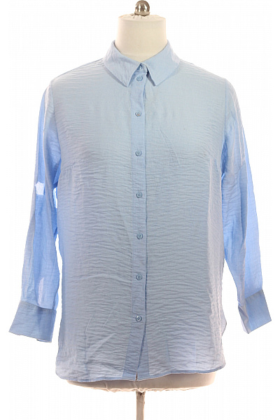 S.OLIVER Dámská Košile S Dlouhým Rukávem Elegantní Ležérní Modrá Vel. 44