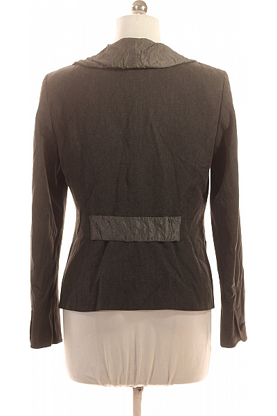 OLSEN Dámské Polyesterové Sako Šedé Elegantní Vypasované S Struktura Knoflíky Velikost US 8 | OLSEN | obrázek 2