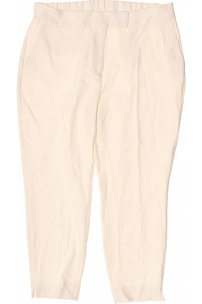S.OLIVER Dámské Elegantní Kalhoty Béžové S Kapsami Rovné Velikost 46