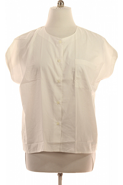 dámská bílá košile s krátkým rukávem ležérní Vel. 52 | Unimoda | obrázek 2