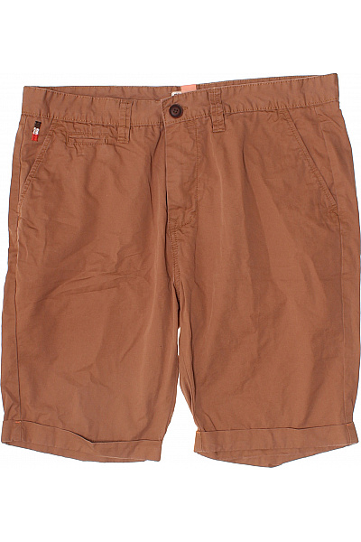 Norway Pánské Bavlněné Kraťasy Volnočasové Hnědé S Kapsami Vel. XL