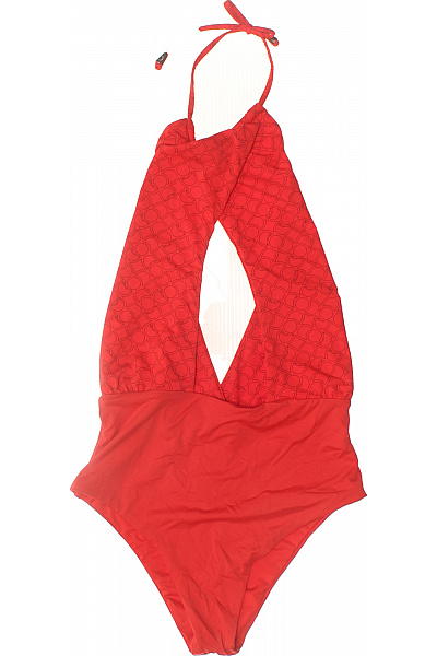 Trussardi červené jednodílné plavky za krk s průstřihy Vel. M | Trussardi | obrázek 2