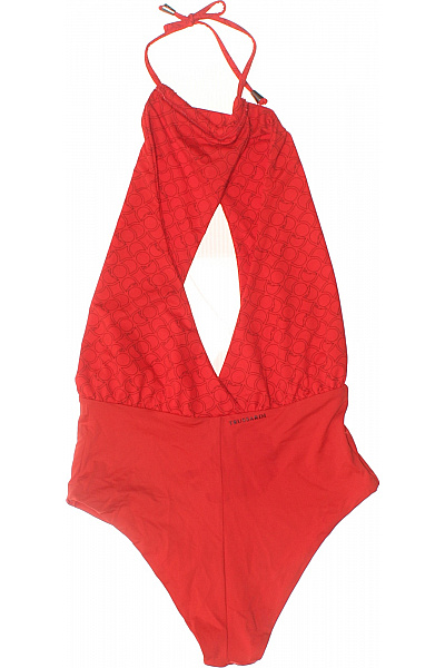 Trussardi červené jednodílné plavky za krk s průstřihy Vel. M | Trussardi | obrázek 3