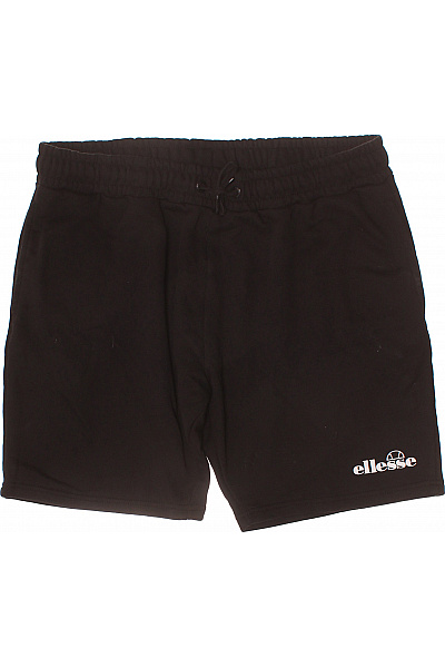 Ellesse Pánské Bavlněné Kraťasy Sportovní Volnočasové černé Velikost L