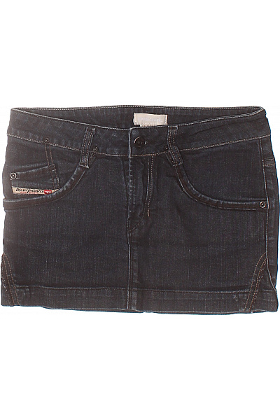 DIESEL dámská džínová mini sukně s kapsami modrá Velikost 26 | DIESEL | obrázek 2