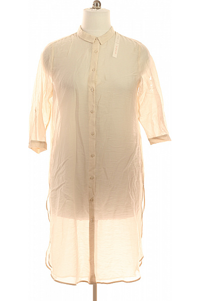 COMMA Dámské šaty Košilové Dlouhý Rukáv Volné Pastelové Velikost 42