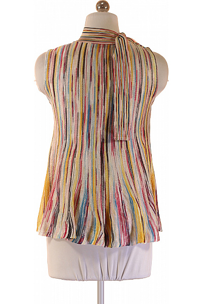 MISSONI Dámská halenka bez rukávů pruhovaná úpletová barevná Vel. 38 | MISSONI | obrázek 3