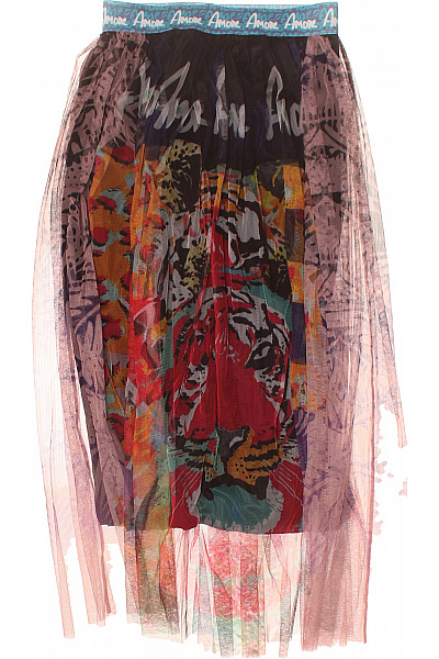 Miss Goodlife Dámská Tygrovaná Sukně S Potiskem A Průsvitnou Vrstvou Vel. L