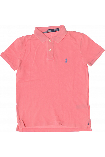 Ralph Lauren Pánské tričko s límečkem a krátkým rukávem růžové bavlněné Velikost XS | Ralph Lauren | obrázek 2
