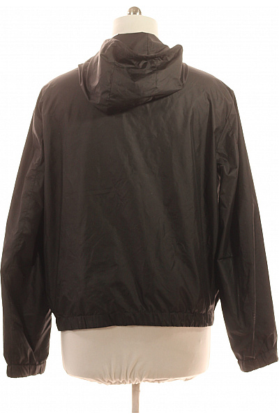 Pánská černá bunda s kapucí a logem | Unimoda | obrázek 2