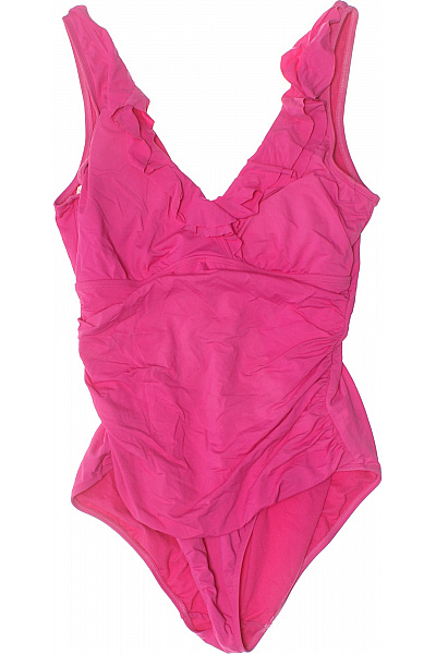 Dámské Jednodílné Plavky S Volánky Růžové